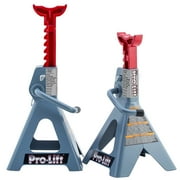 Pro-Lift T-6902D Double Pin Jack Stand Iron 2 Ton, 2 Count