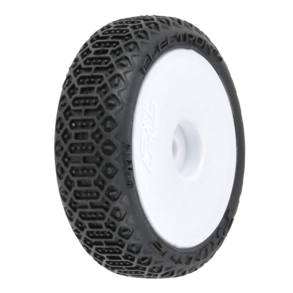 Pro-Line Racing Electron 2.0 F/R Tires Mounted 7mm White 4 for Losi Micro-B PRO1031413