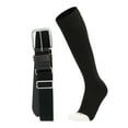 thumbnail image 1 of Pro Line Baseball Socks and Belt Combo (Black, Large), 1 of 2