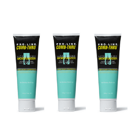 Pro-Line Comb-Thru Lite Cream Moisturizer, Hair Conditioner, Net.Wt 4 oz (3)