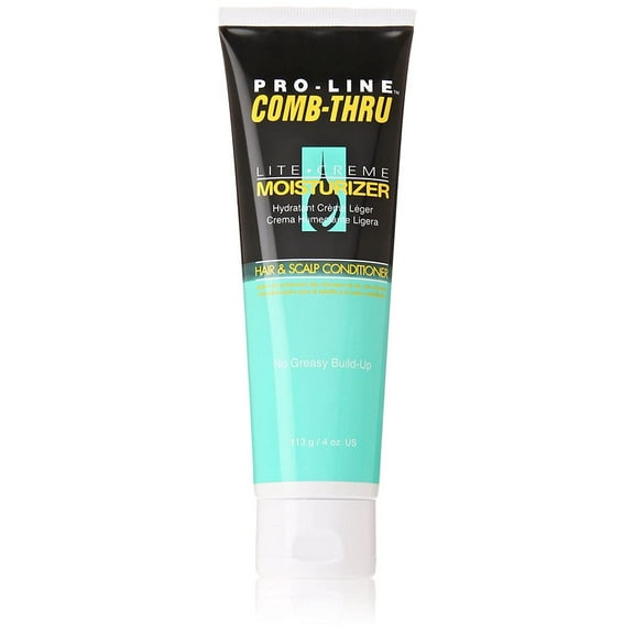 Pro-Line Comb Thru Lite Creme Moisturizer Hair & Scalp Conditioner, 4 Oz, 3 Pack