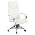 thumbnail image 1 of Pro-Line II High-Back Chair with Chrome Finish, White Top Grain Leather, 1 of 3