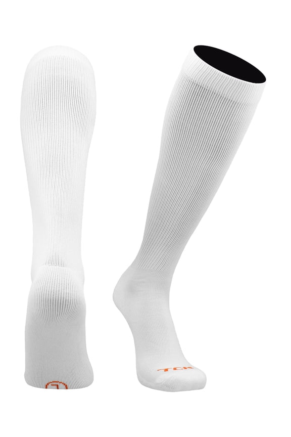 Pro Line Over the Calf Volleyball Socks (White, X-Large)
