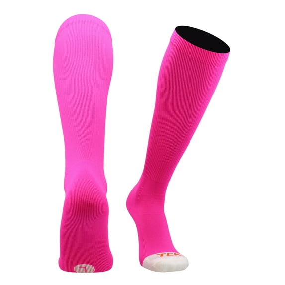 Pro Line Over the Calf Volleyball Socks (Neon Pink, Medium)