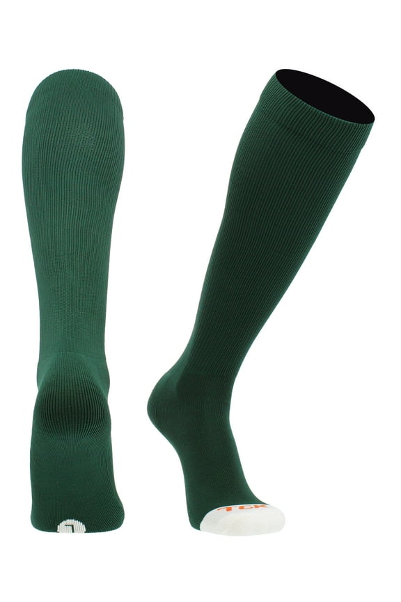 Pro Line Over the Calf Volleyball Socks (Dark Green, X-Large)