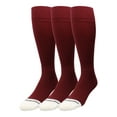 thumbnail image 1 of Pro Line Over the Calf Volleyball Socks (Maroon 3 Pack, Large), 1 of 2