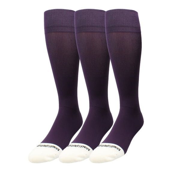 Pro Line Over the Calf Volleyball Socks (Purple 3 Pack, Large)