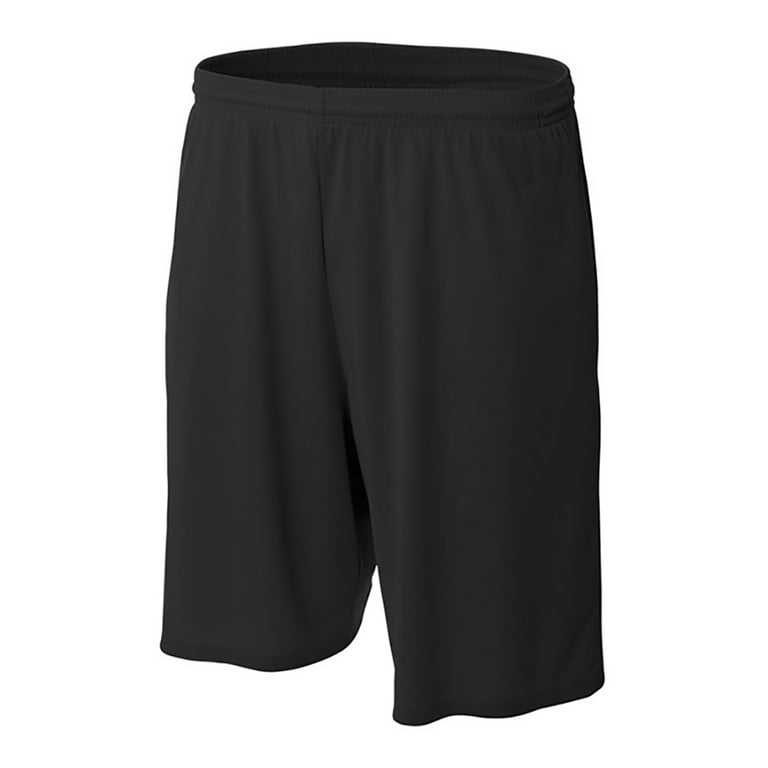 Pro Line Performance Mesh Youth Basketball Shorts (Black, Medium)
