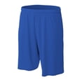 thumbnail image 1 of Pro Line Performance Mesh Youth Basketball Shorts (Royal, Large), 1 of 2