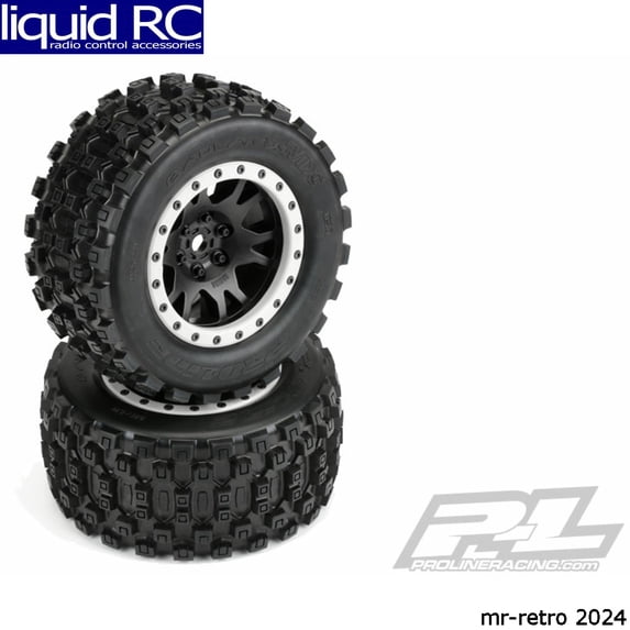 Pro-Line Racing Badlands MX43 Pro-Loc Mnt Impulse BlkGrey2XMX PRO1013113 RC Tire