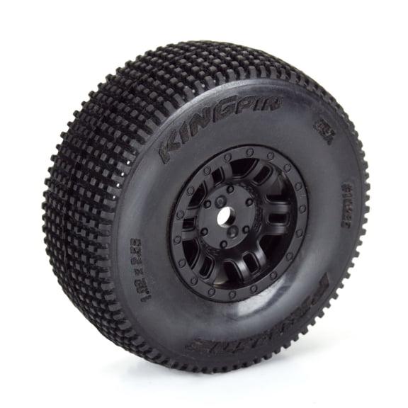 Pro-Line Racing King-Pin F/R Tires Mounted 12mm Hex Black Split Six 4 for ARRMA MOJAVE GROM PRO1028510