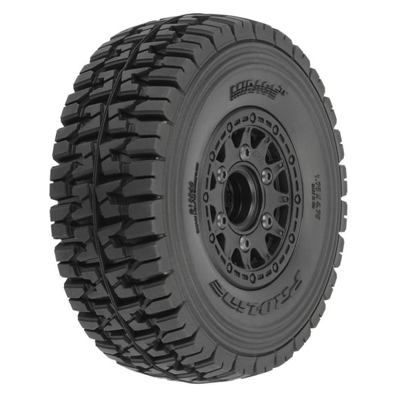 Pro-Line Racing Mirage TT 2.2"/3.0" BELTED SC Tires Mounted on Raid Black 6x30 Removable Hex 12mm & 14mm Wheels 2 PRO1024811
