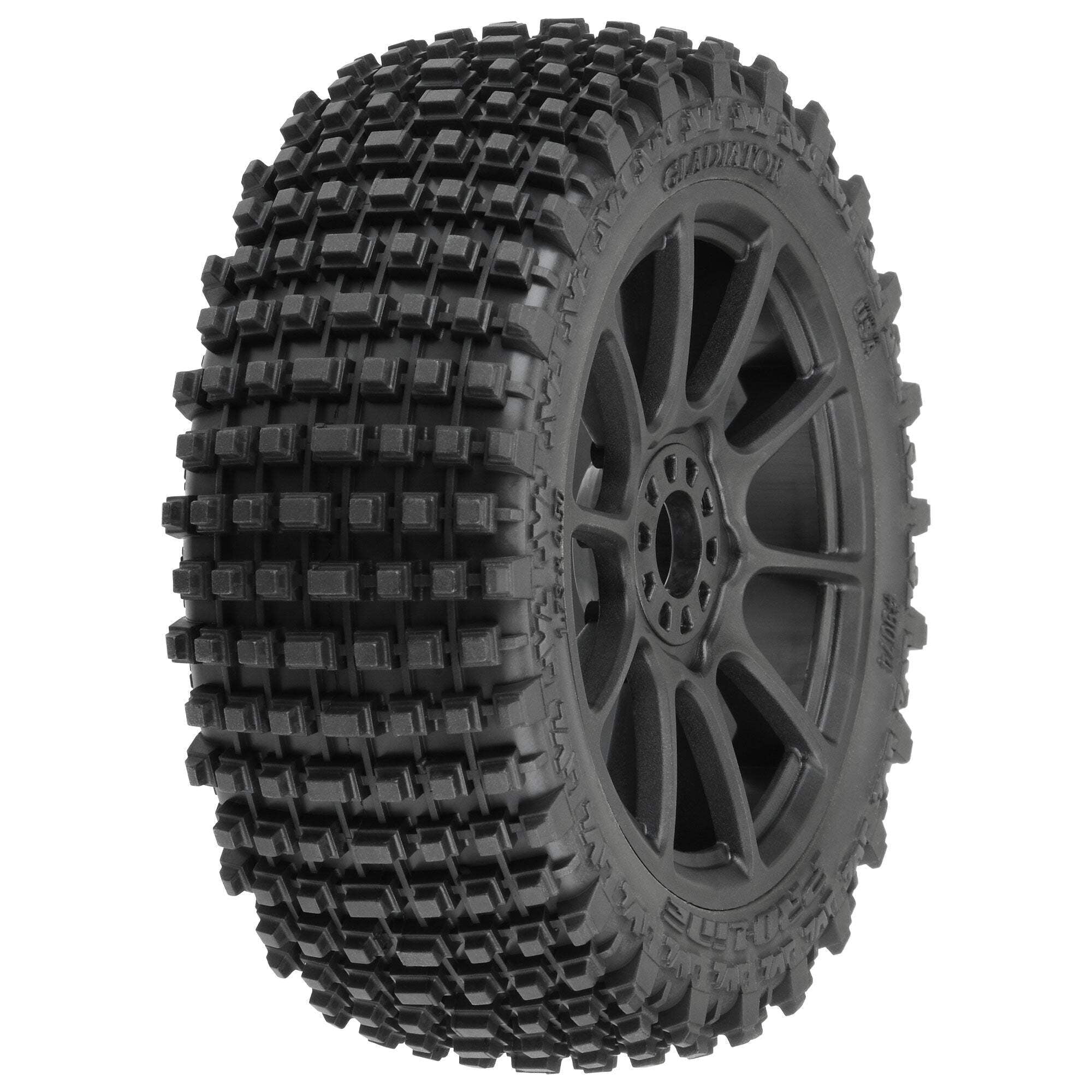 Pro-Line Racing 1/8 Gladiator M2 Fr/Rr Buggy Tires Mounted 17mm Black ...