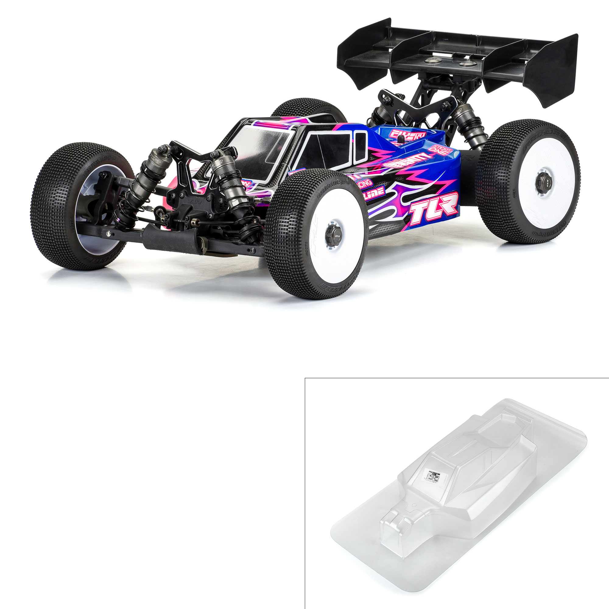 Pro-Line Racing Sector Clear Body for TLR 8ight-X/E 2.0 PRO365600