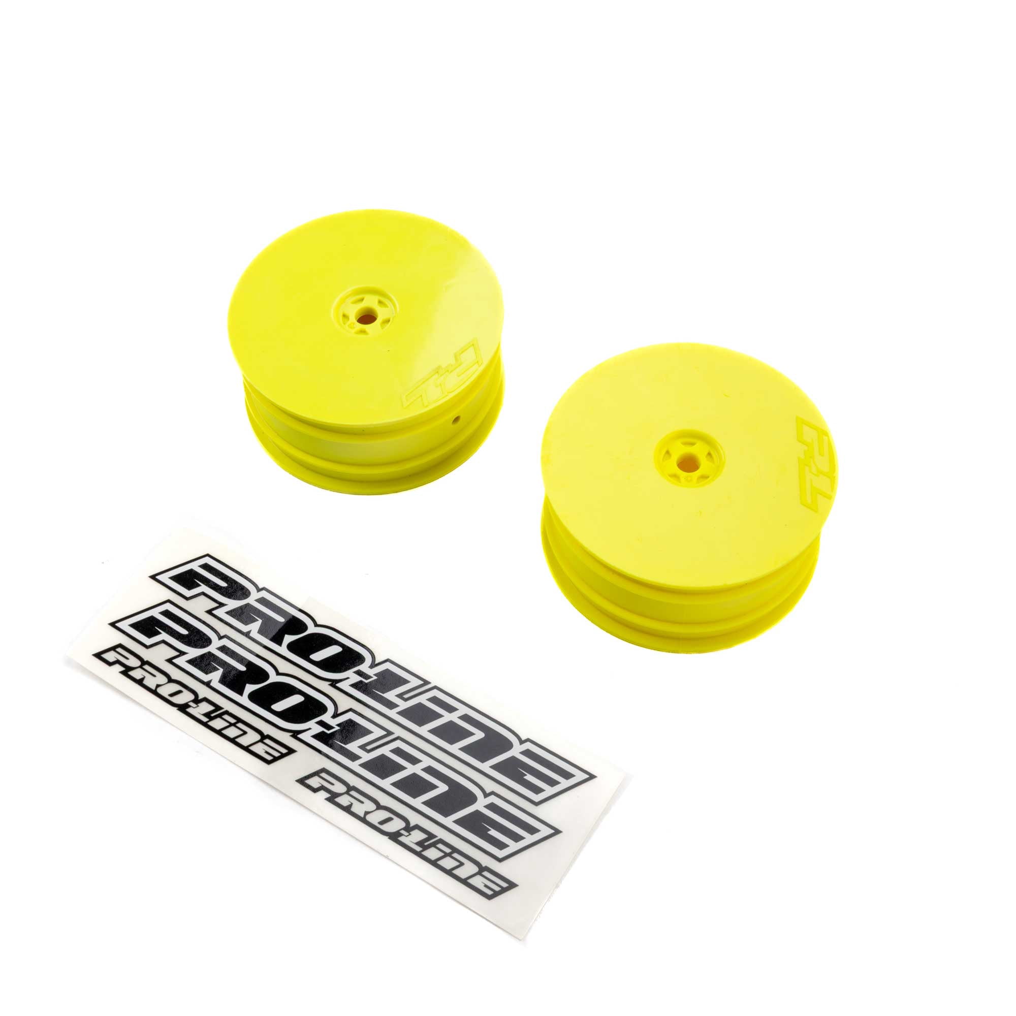 Pro Line Racing Wheels Pro-Line Racing Velocity 4 Wheel Drive Front 2.2 Wheels 2 Yllw 22X-4 ...