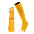 thumbnail image 1 of Pro Line Baseball Socks and Belt Combo (Gold, Medium), 1 of 2