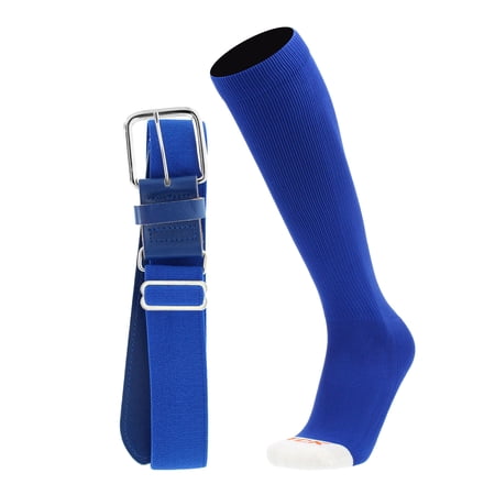 Pro Line Baseball Socks and Belt Combo (Royal, Large)