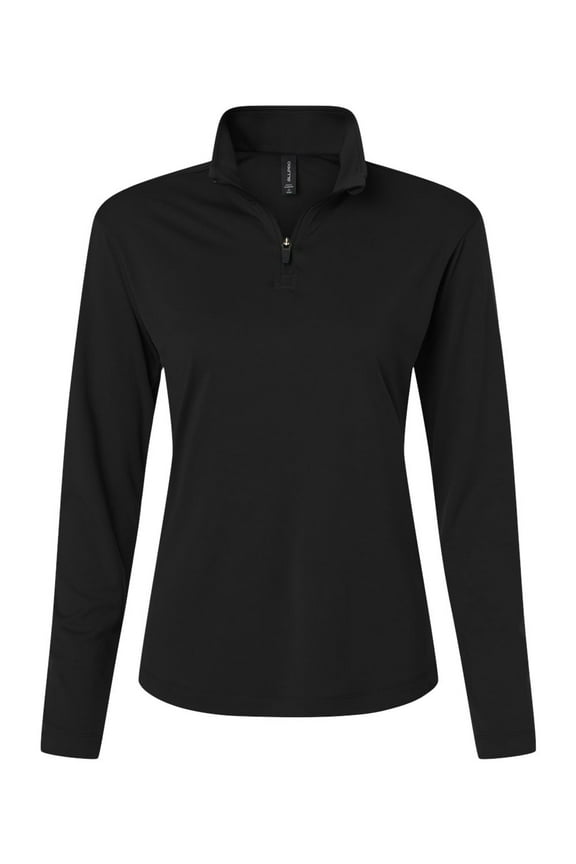 41870L Pro-Lock Women's Performance Quarter-Zip Pullover-Black-L
