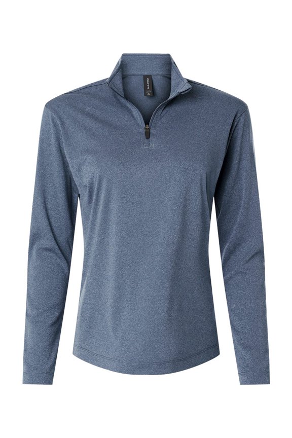 41870L Pro-Lock Women's Performance Quarter-Zip Pullover-Heather Navy-L