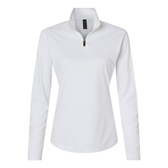 AllPro 41870L Pro-Lock Women's Performance Quarter-Zip Pullover-White-M