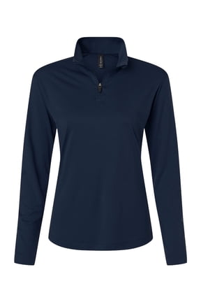 41870L Pro-Lock Women's Performance Quarter-Zip Pullover-Navy-M