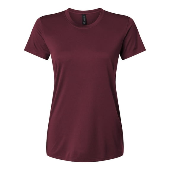 AllPro 48000L Pro-Lock Women's Performance T-Shirt-Maroon-S