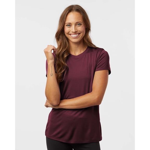 AllPro 48000L Pro-Lock Women's Performance T-Shirt-Maroon-S