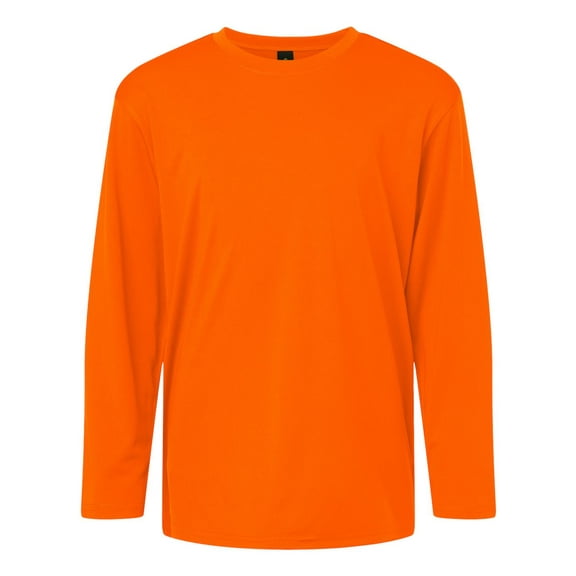 AllPro 48400Y Pro-Lock Youth Performance Long Sleeve T-Shirt-Neon Orange-L