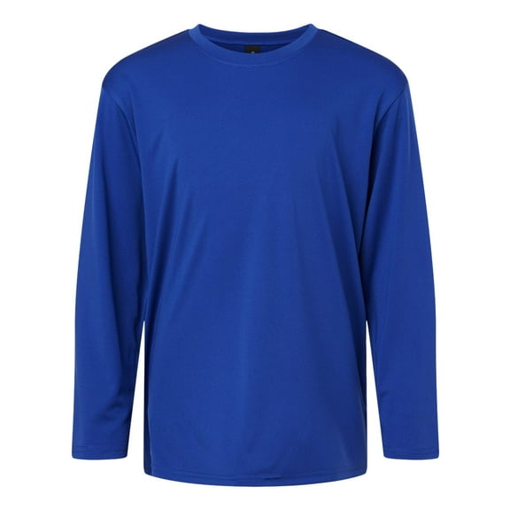 AllPro 48400Y Pro-Lock Youth Performance Long Sleeve T-Shirt-Royal-S