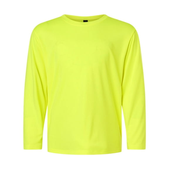 AllPro 48400Y Pro-Lock Youth Performance Long Sleeve T-Shirt-Neon Yellow-S