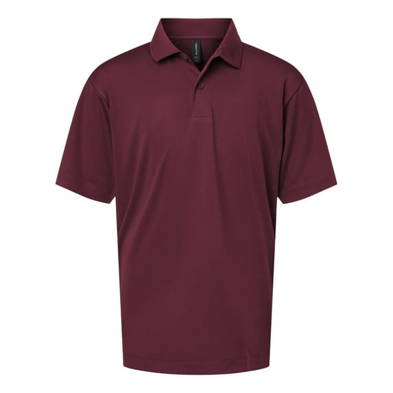 AllPro 41800Y Pro-Lock Youth Performance Polo-Maroon-M