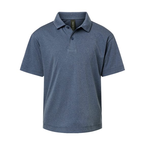 AllPro 41800Y Pro-Lock Youth Performance Polo-Heather Navy-L