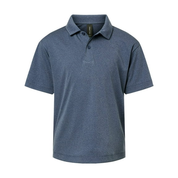 AllPro 41800Y Pro-Lock Youth Performance Polo-Heather Navy-L