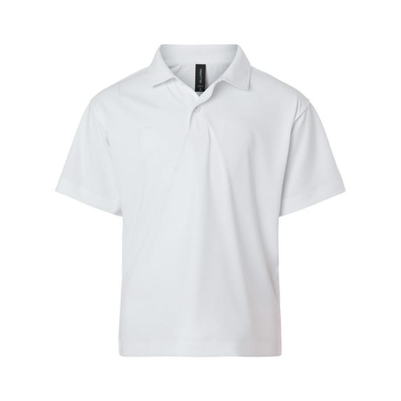 AllPro 41800Y Pro-Lock Youth Performance Polo-White-XS