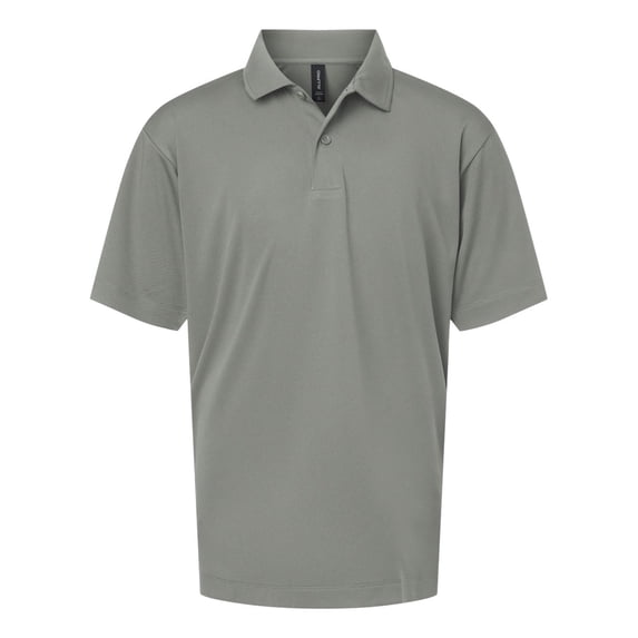 AllPro 41800Y Pro-Lock Youth Performance Polo-GREYSTONE-XS