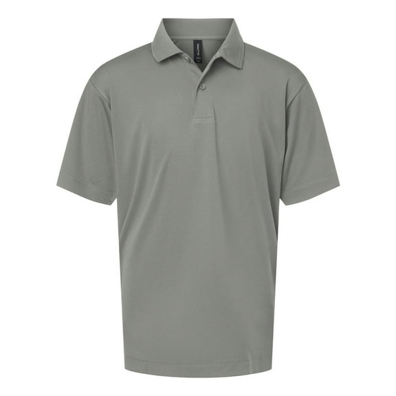 AllPro 41800Y Pro-Lock Youth Performance Polo-GREYSTONE-M