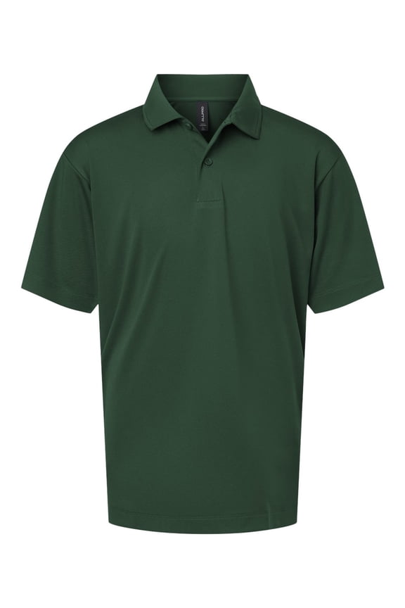 41800Y Pro-Lock Youth Performance Polo-Forest Green-L