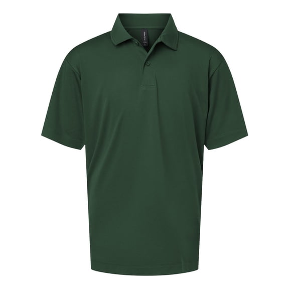 AllPro 41800Y Pro-Lock Youth Performance Polo-Forest Green-L