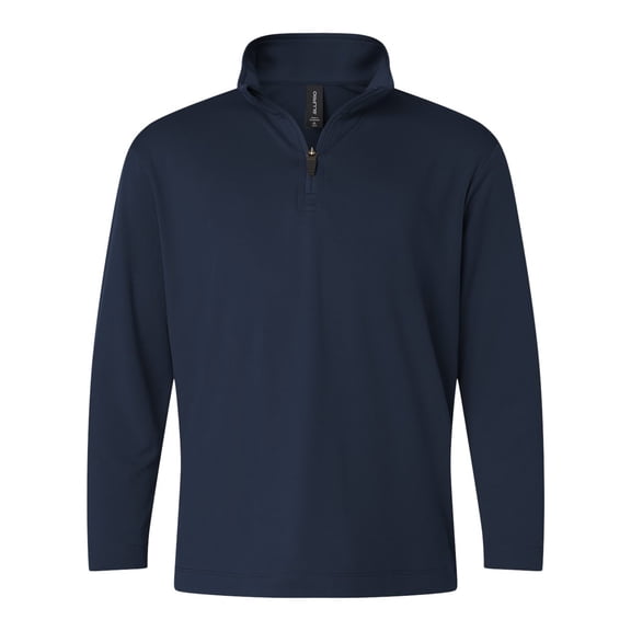 AllPro 41870Y Pro-Lock Youth Performance Quarter-Zip Pullover-Navy-M