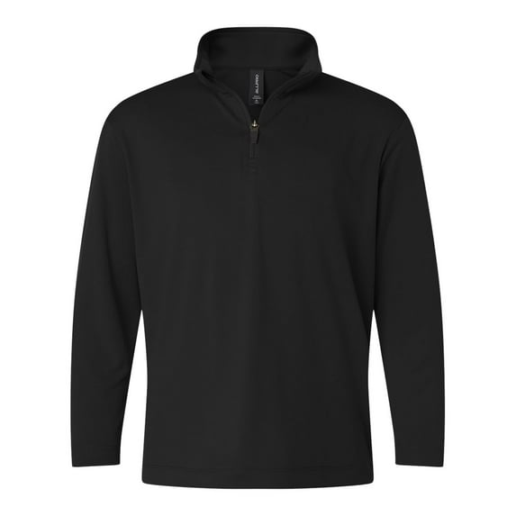 AllPro 41870Y Pro-Lock Youth Performance Quarter-Zip Pullover-Black-XS