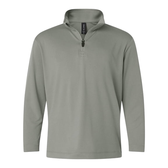AllPro 41870Y Pro-Lock Youth Performance Quarter-Zip Pullover-GREYSTONE-L