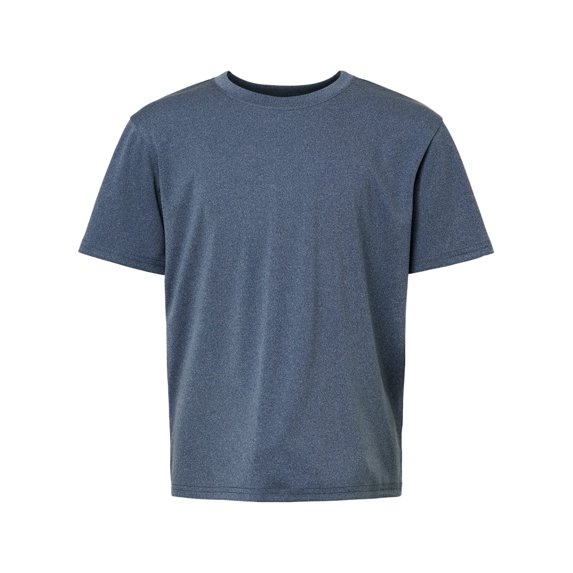 AllPro 48000Y Pro-Lock Youth Performance T-Shirt-Heather Navy-S