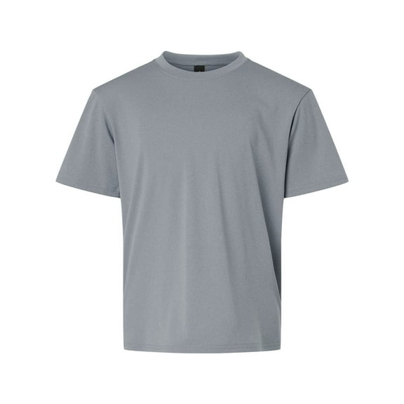 AllPro 48000Y Pro-Lock Youth Performance T-Shirt-Heather Steel-XS