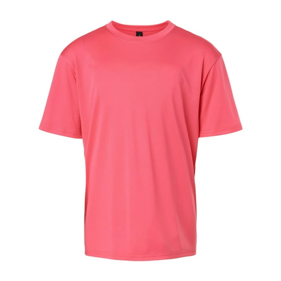 AllPro 48000Y Pro-Lock Youth Performance T-Shirt-Bright Pink-L