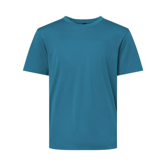 AllPro 48000Y Pro-Lock Youth Performance T-Shirt-Pacific Blue-L