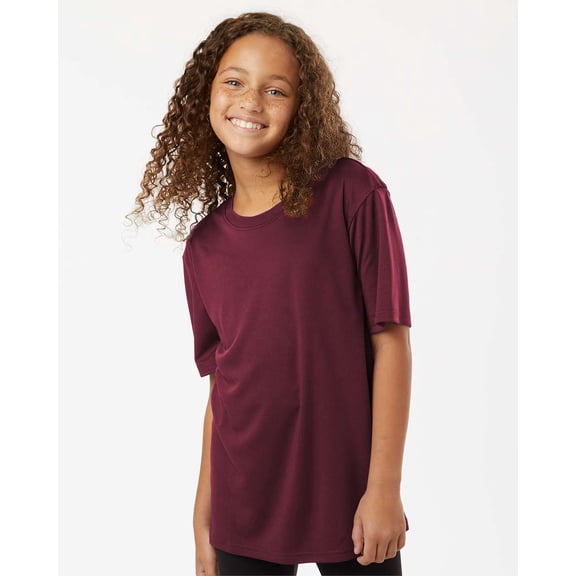 AllPro 48000Y Pro-Lock Youth Performance T-Shirt-Maroon-S
