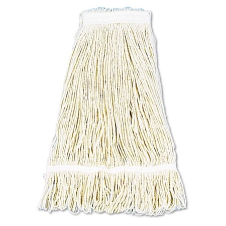 Pro Loop Web/Tailband Wet Mop Head, Cotton, 24oz, White