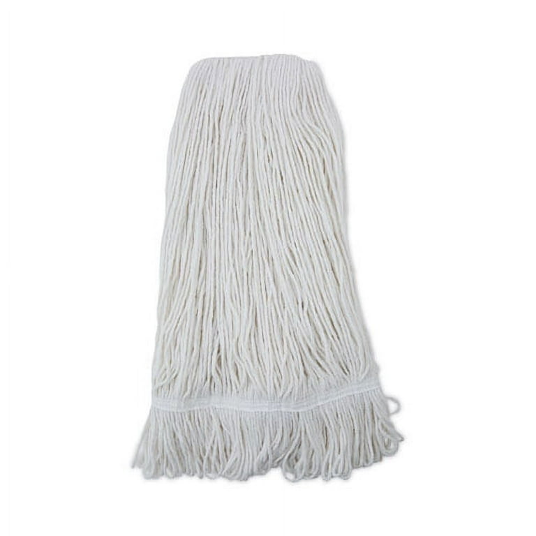 Pro Loop Web/Tailband Wet Mop Head, Rayon, 24oz, White Pro Loop Web/Tailband Wet Mop Head, Rayon, 24oz, White