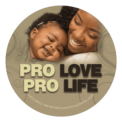 Pro Love Pro Life Pro-Life Button (Pack of 25)