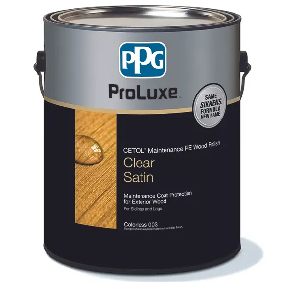 Pro Luxe Cetol Maintenance RE Translucent Satin Wood Finish Coat Protection, 1 gal